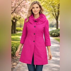 Ports International Jacket with Ruffle Collar